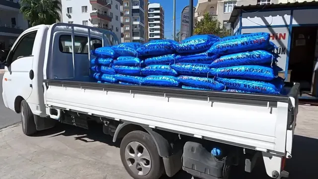 Teslimata hazır torbalı kömür